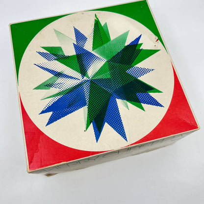 Vintage Montgomery Wards Christmas Gift Box 8 x 8 x 3 1/2” TE4