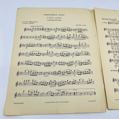 1900 Christ Sheet Music Cantique de Noël O Holy Night Adolphe Adam C11