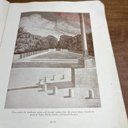 RARE 1927 Lincoln Memorials Booklet 16 pg w Pictures Bookwalter Indianapolis A1