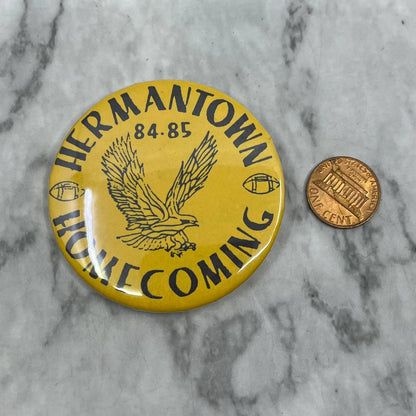 1984-85 Hermantown Hawks Homecoming Pinback Button MN SF1