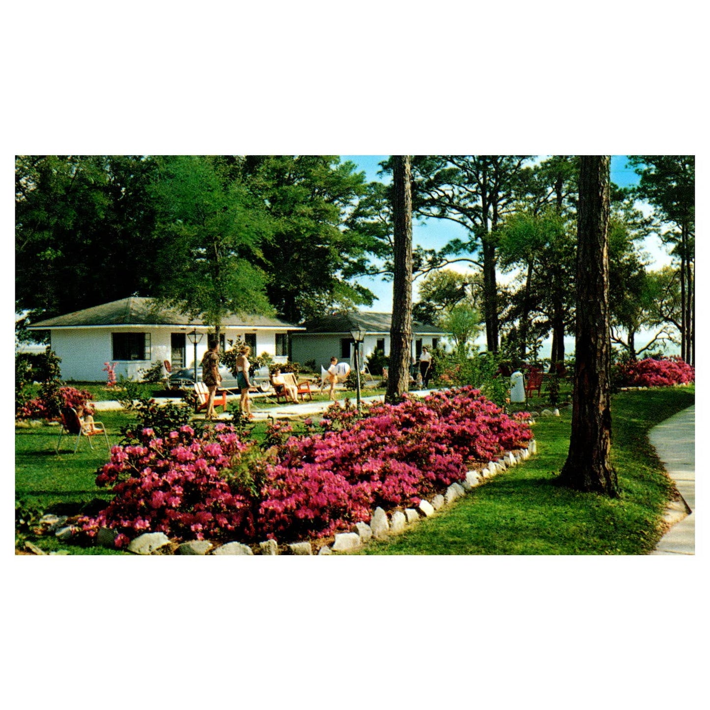 Sea Gull Tourist Court West Beach Biloxi Mississippi - Postcard TJ8-1-2