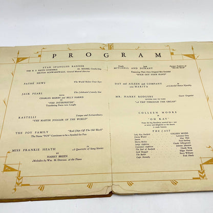 1928 The New B. F. Keith Memorial Theatre Program Joseph P. Kennedy TF9