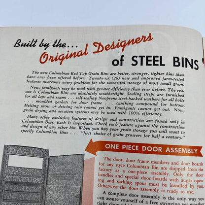 1950s Columbian Steel Grain Bins Advertising Booklet TH8