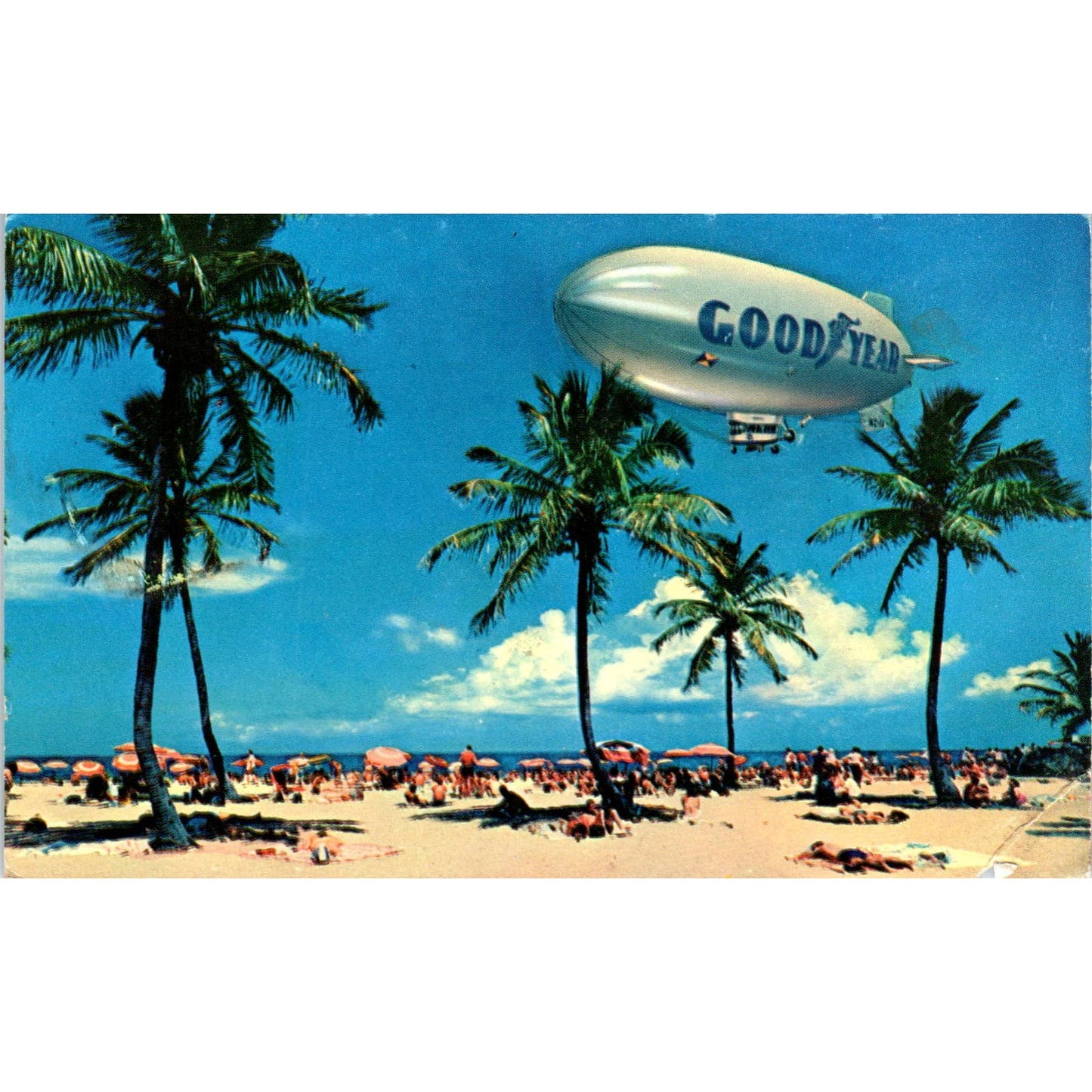 Goodyear Blimp Airships Navy Watch Dogs Original Postcard TK1-23