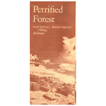 1962 Petrified Forest National Monument Arizona Travel Brochure SE4