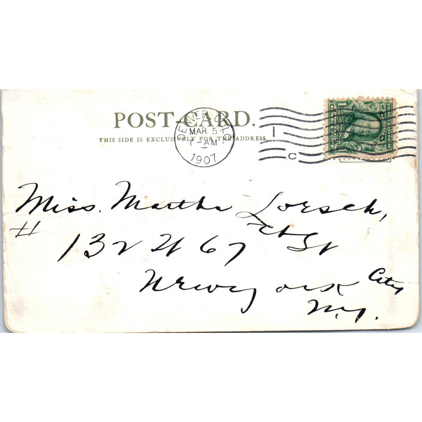 Old Ladies Home 1907 Denver Colorado Original Postcard TK1-29