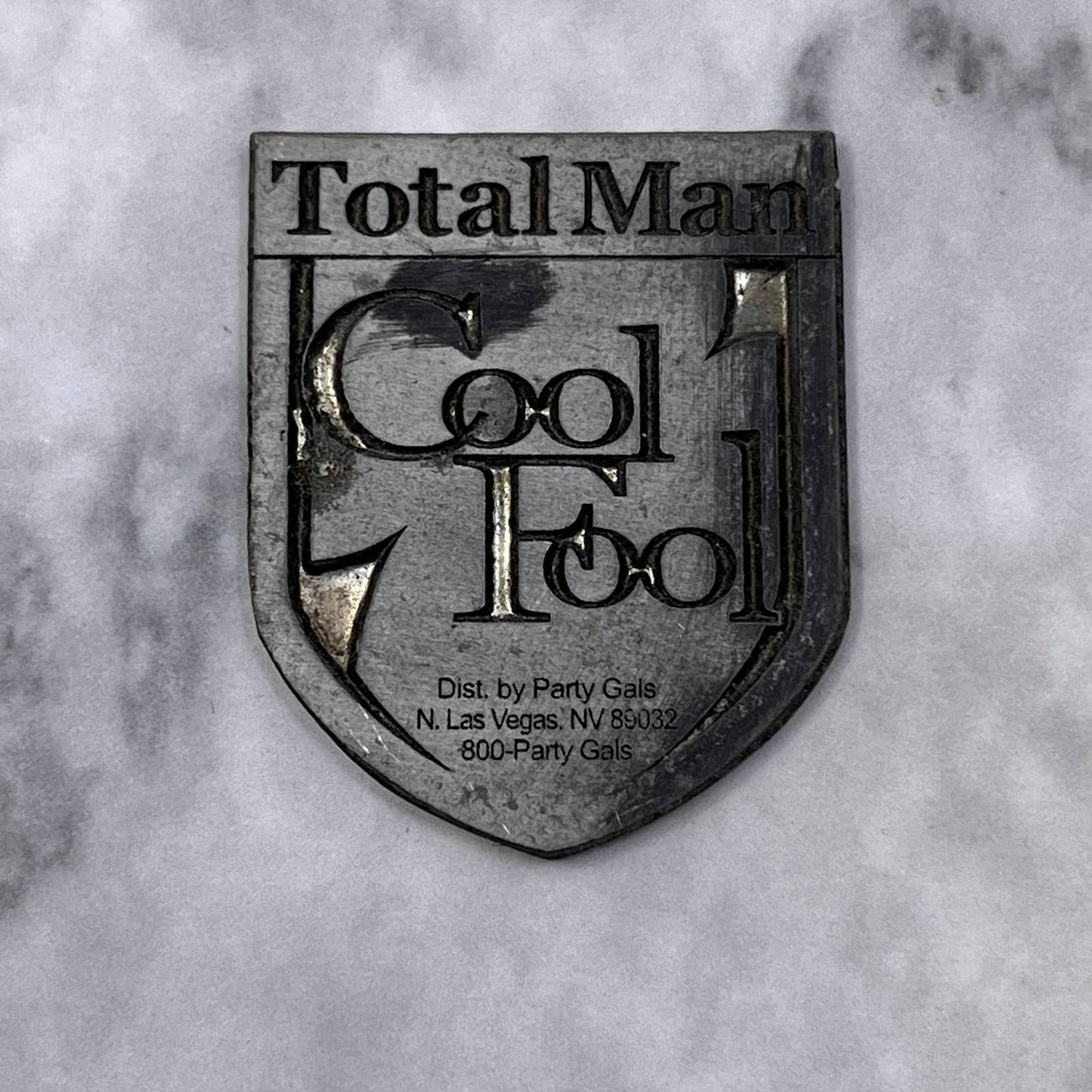 Vintage Print Plate Total Man Cool Fool Party Gals Las Vegas NV SA2