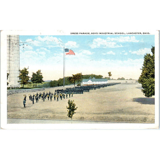 Vintage Postcard Dress Parade Boys Industrial School Lancaster Ohio TD9