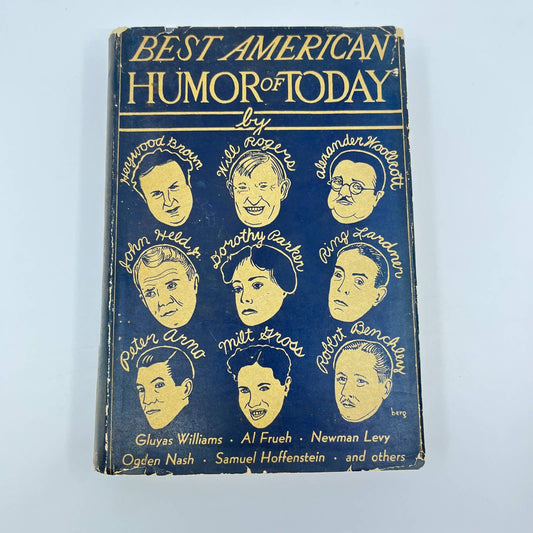 1935 Best American Humor of Today Bonibooks J.B. Mussey Dust Jacket TF4