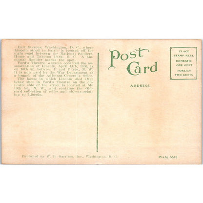 Fort Stevens Washington Landmarks Original Postcard P3-3