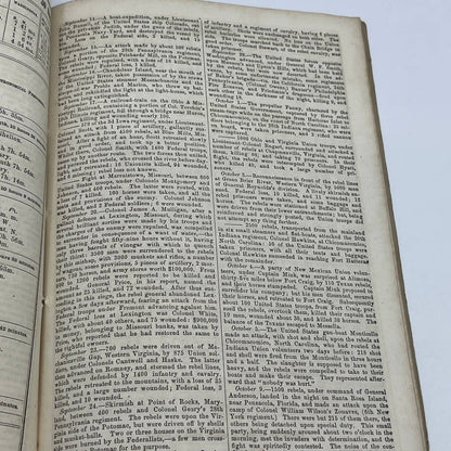 1862 Civil War The Old Franklin Almanac for 1862 A. Winch Philadelphia No. 3 TG6