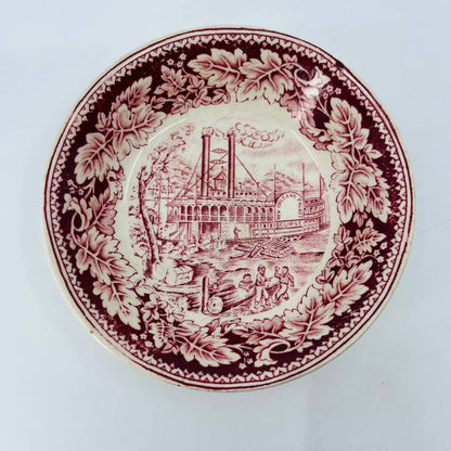 Homer Laughlin Currier & Ives On the Mississippi Small Bowl James Parr 5” TA9