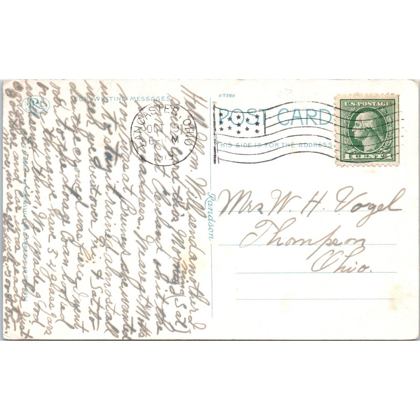 Vintage Postcard Dress Parade Boys Industrial School Lancaster Ohio TD9