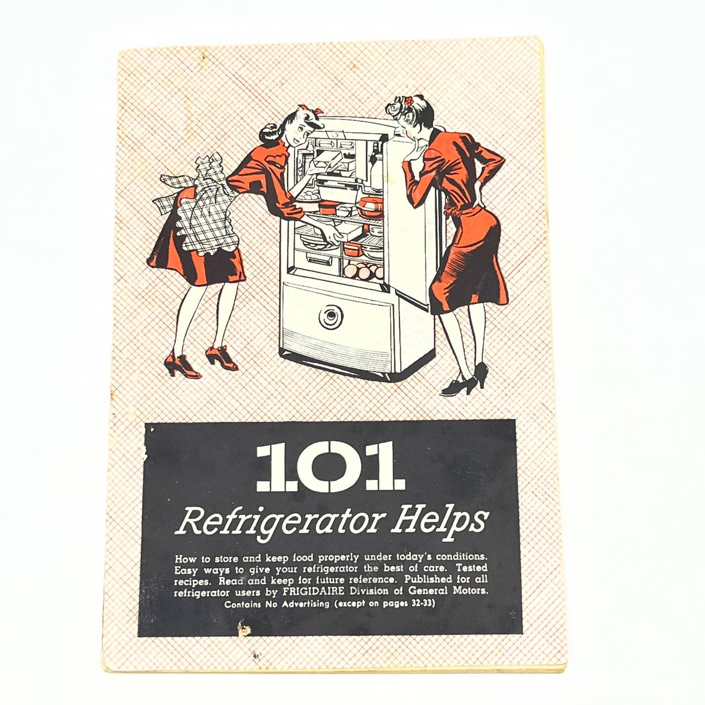 Vintage 101 Refrigerator Helps General Motors GM Frigidaire 1944 Booklet AC3