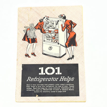 Vintage 101 Refrigerator Helps General Motors GM Frigidaire 1944 Booklet AC3