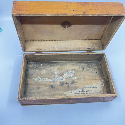 1903 Tyrrells Hygenic Inst. JBL Cascade Quack Medicine Wood Box TE1-2