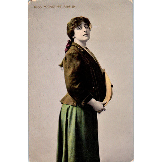 Antique Postcard RPPC Victorian Photo Miss Margaret Anglin SE8