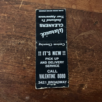 Warwick Cleaners Kansas City MO Advertising Matchbook Cover MM11-4
