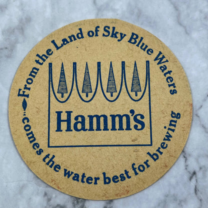 1967 Hamm’s Beer Coaster “The Mississippi Is A Father” Double Sided 3.5” SE6