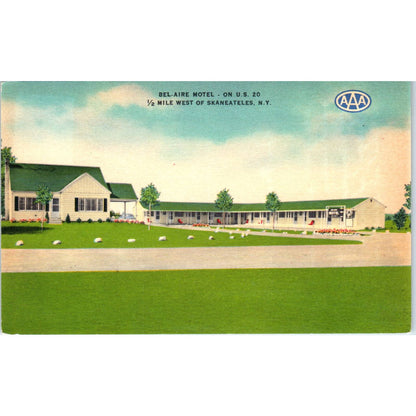 Bel-Aire Motel Skaneateles NY John Trizio - Original Postcard TJ7-RP2