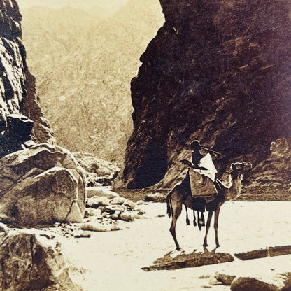 1899 Stereoview Canyon Where Moses Led His People to the Promised Land Palestine