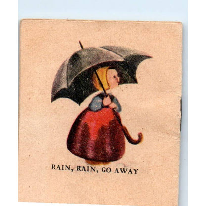 Vintage Mother Goose Ride a Cock Horse To Banbury Cross Mini Book 2 1/2" SE5