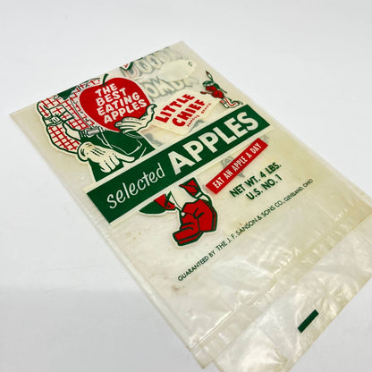 1950's Howdy Doody Little Chief Washington Apple Bag AB3