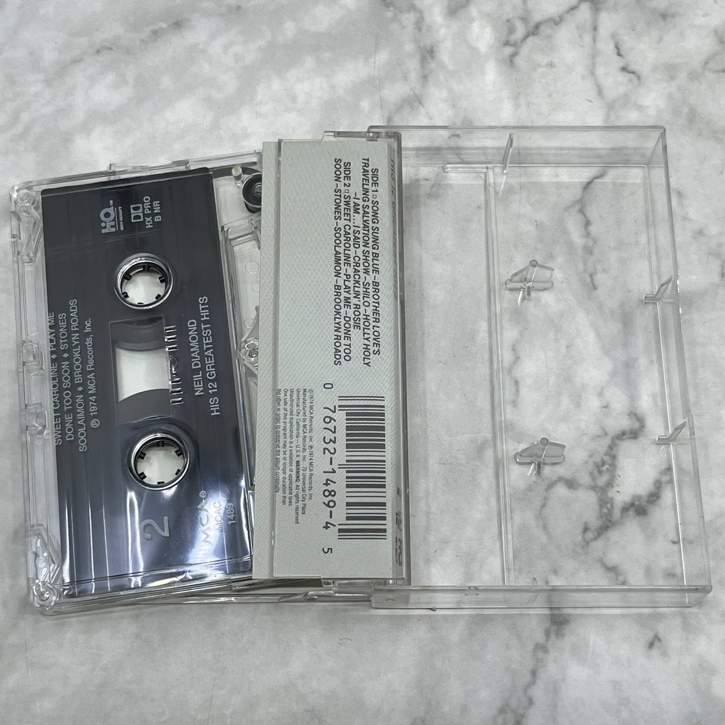 Neil Diamond His 12 Greatest Hits Cassette Tape TB7-20