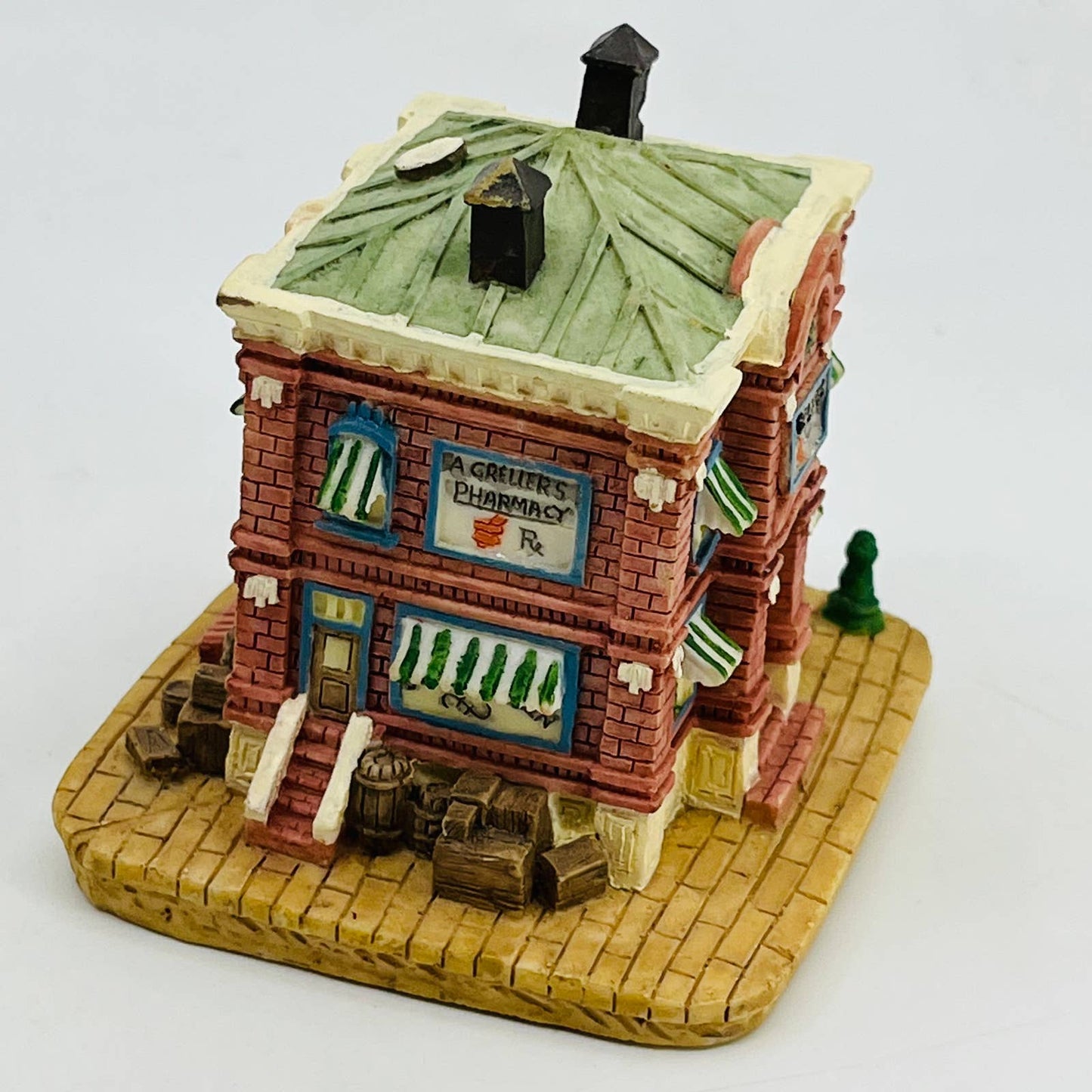 LIBERTY FALLS Greller’s Pharmacy Miniature Village 1993 #AH27 TD4-4