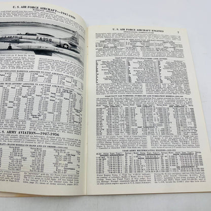 Vintage USAF Military Aircraft 1947-1956 Book by Fahey Aviation TD3