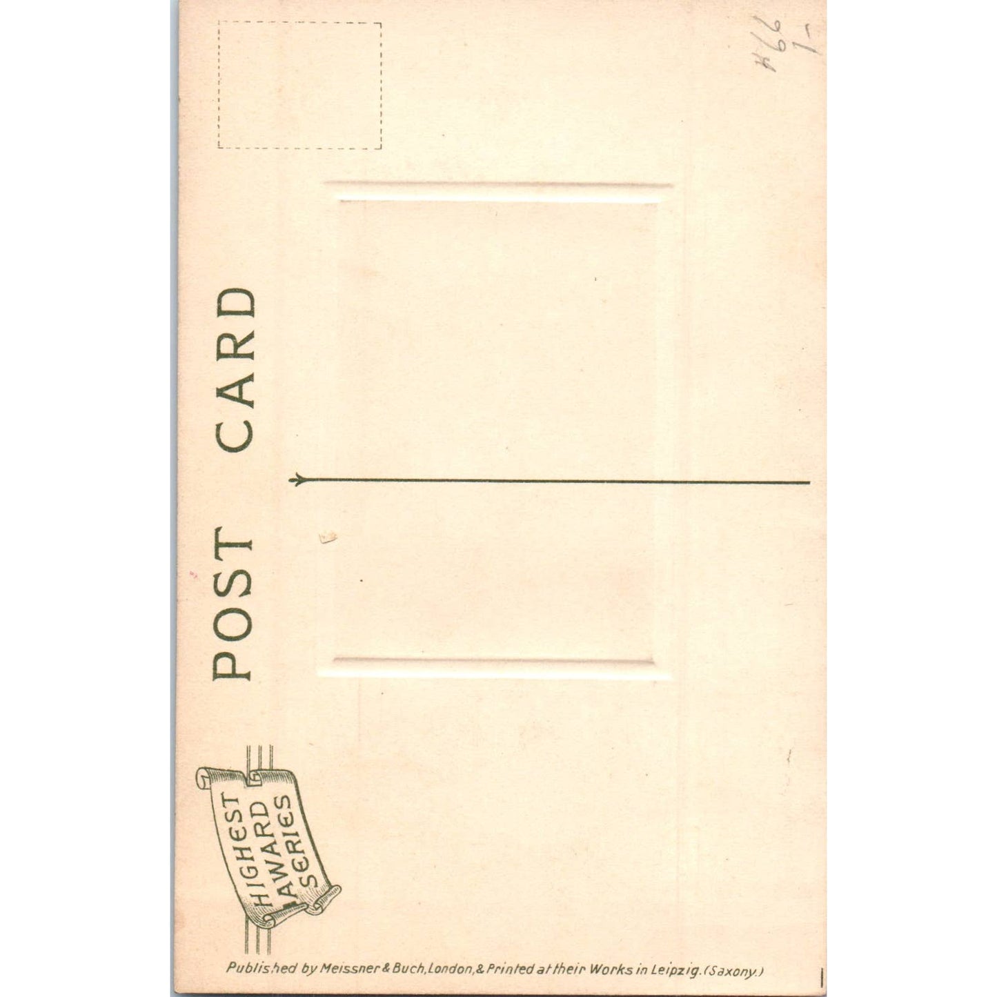 Marie Antoinette Meissner und Buch 1627 Leipzig Original Postcard TK1-P12