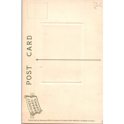 Marie Antoinette Meissner und Buch 1627 Leipzig Original Postcard TK1-P12