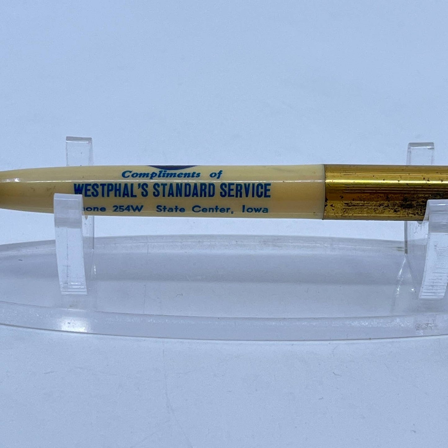 VTG Ballpoint Pen Standard Oil Westphal's Standard Service State Center IA SD7