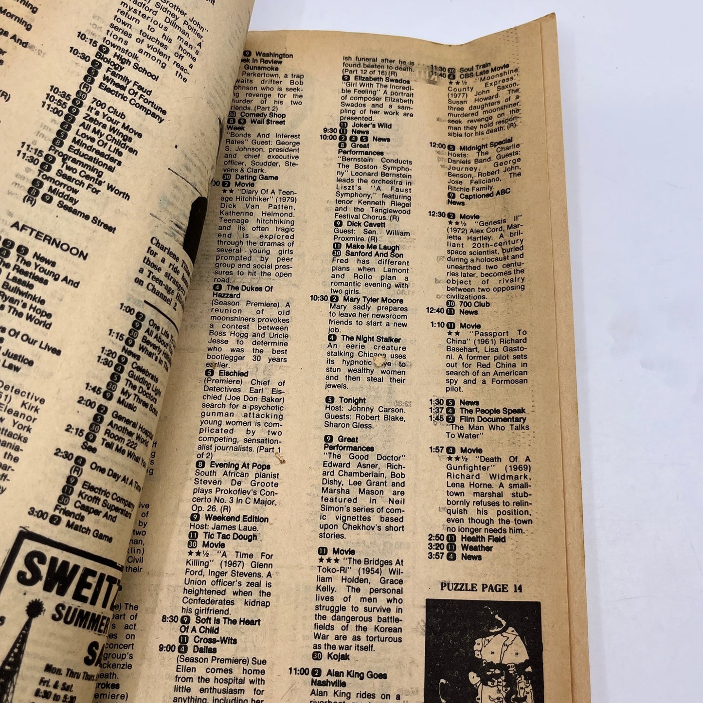 1979 Sep 16 Bellville IL News-Democrat TV Listings Magazine Disney's World A18