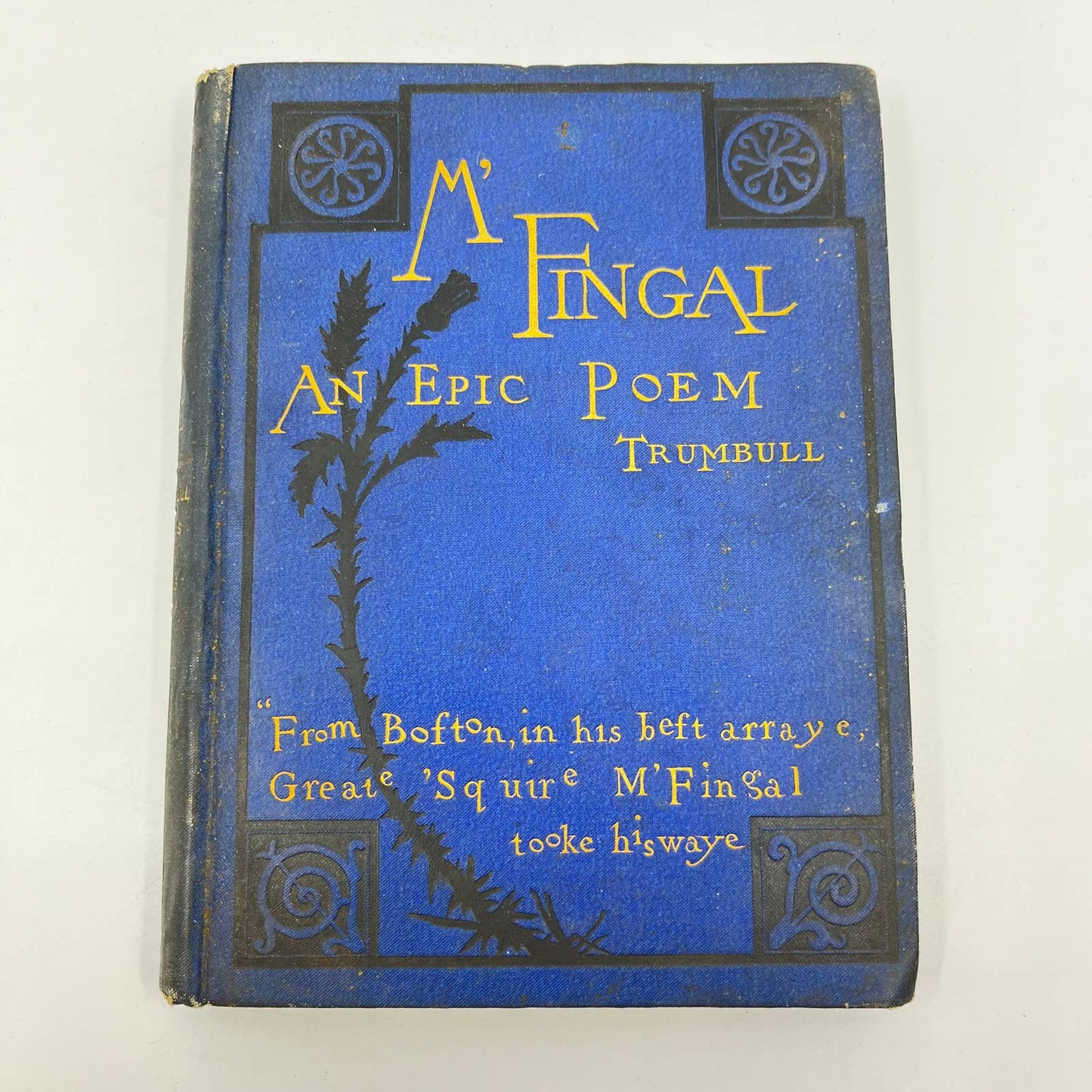 1881 M'Fingal: An Epic Poem - Book of Poetry by John Trumbull TF2