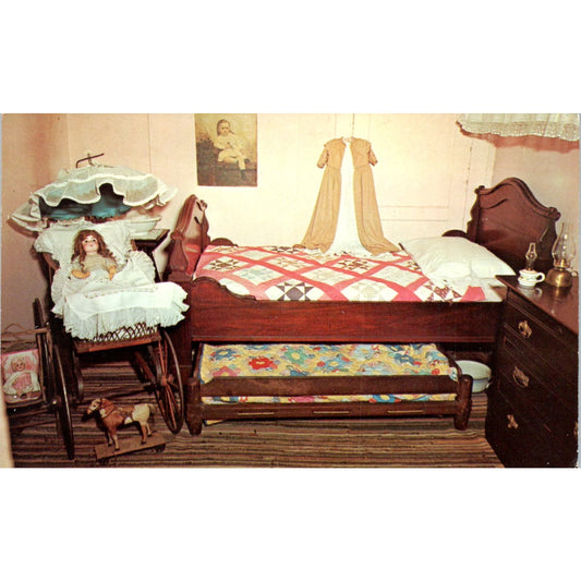 Old Village Hall Museum Child's Bedroom of Early Breslau Original Postcard PB10