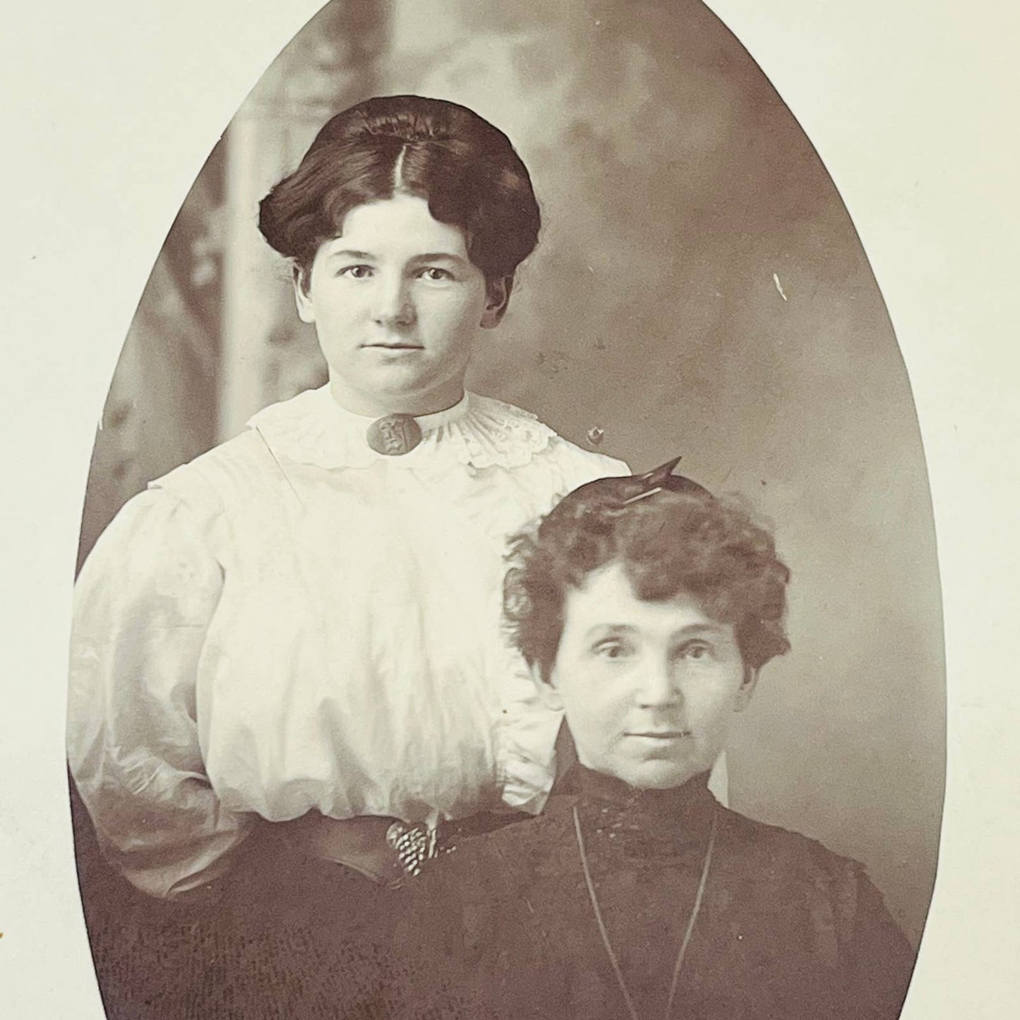 Early 1900s RPPC Pearl and Mrs. Baxter PA9