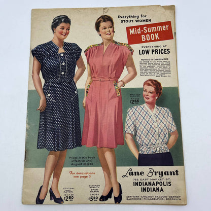 1946 Lane Bryant Catalog Fashions For Stout Women - Smart and Slimming TH8