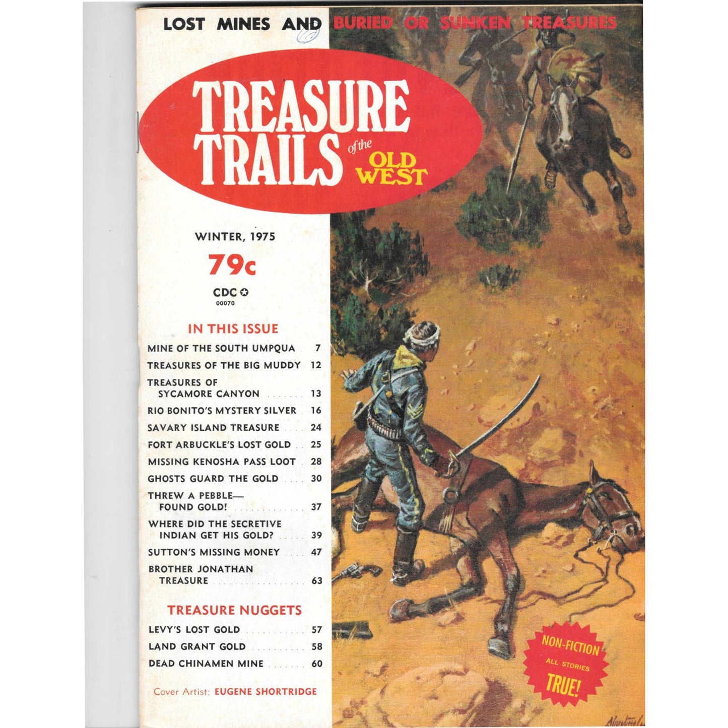 Treasure Trails of The Old West Magazine - Lost Mines Sunken Gold Winter 1975 M6