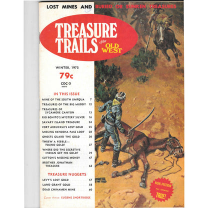 Treasure Trails of The Old West Magazine - Lost Mines Sunken Gold Winter 1975 M6
