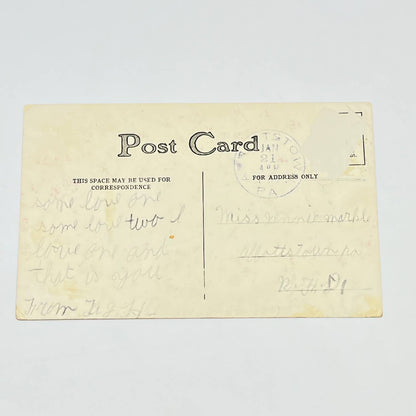 1908 Corbett Fence Works Trade Post Card Hagerstown MD Sheep Chicken AB6