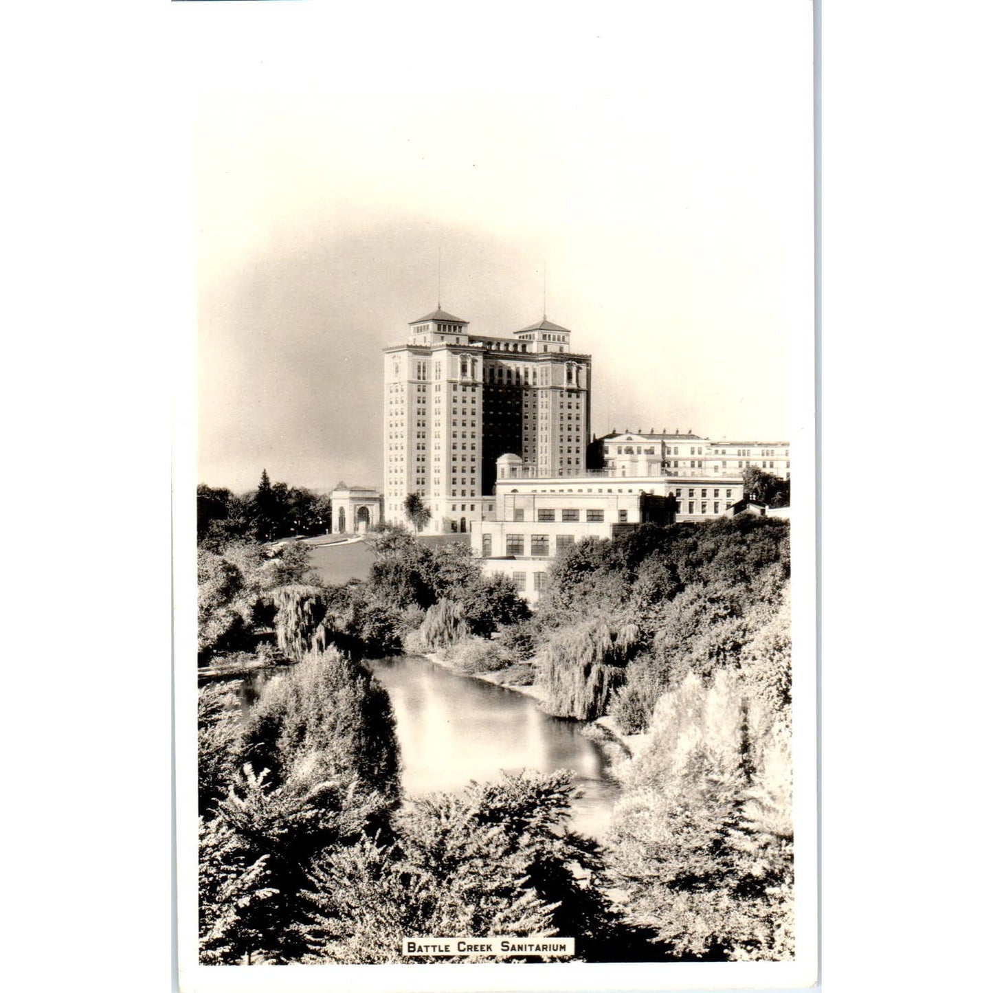 Battle Creek Sanitarium 1935 RPPC Original Postcard TK1-P1