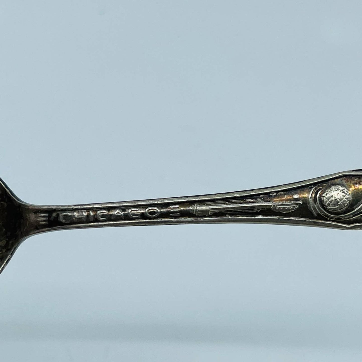 1933 Chicago World’s Fair Spoon WM Rogers Silver Plate Science Court SB7