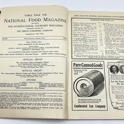 June 1916 - Table Talk - The National Food Magazine Cooperstown NY TF7