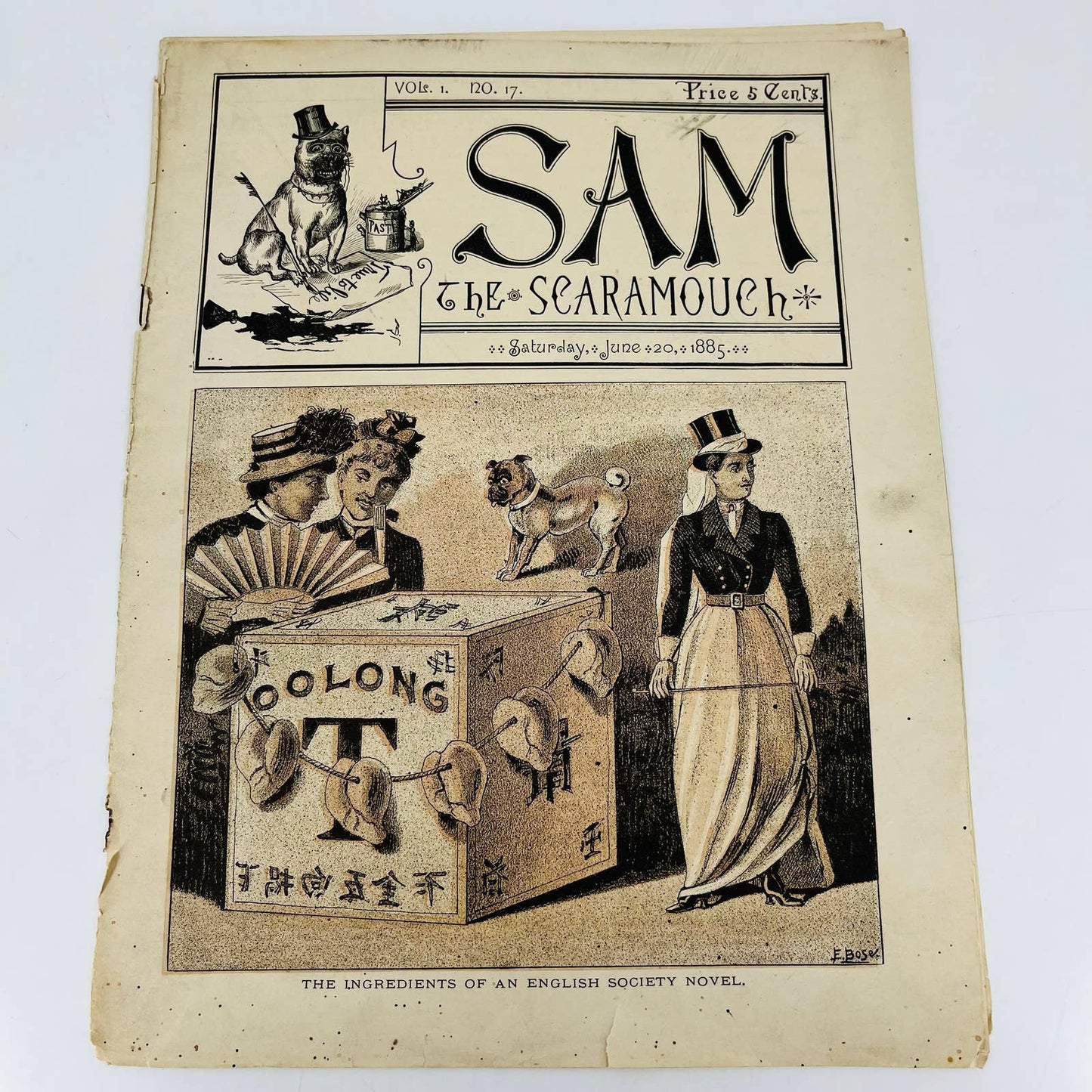 1885 June - Sam the Scaramouch Tabloid Magazine Cincinnati OH C10