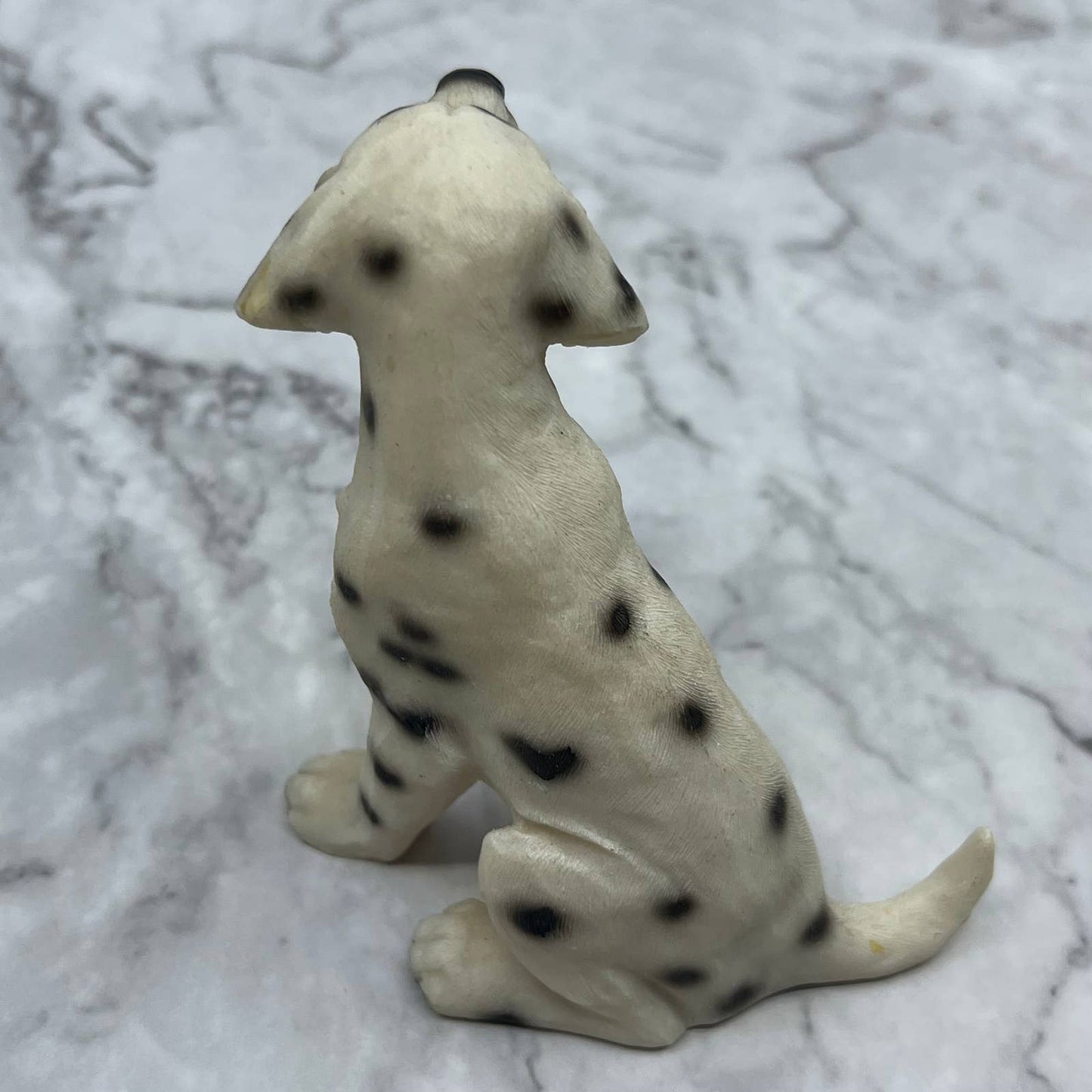 Vintage Hand Painted Cast Resin Dalmatian Dog Figurine 3.5” TE2