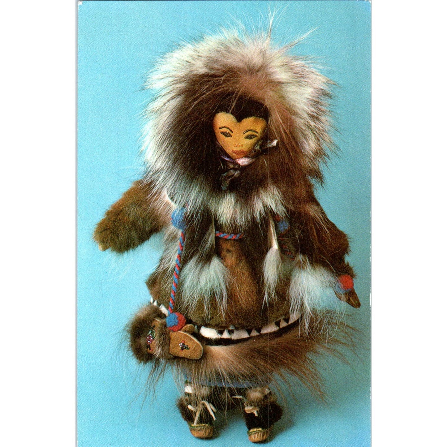 Athabascan Doll From Ruby Alaska Sheldon Jackson Museum Original Postcard PB10