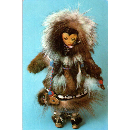 Athabascan Doll From Ruby Alaska Sheldon Jackson Museum Original Postcard PB10
