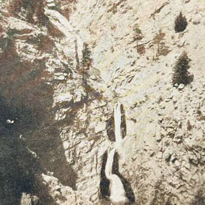 c1900 Stereoview Card Seven Falls Cheyenne Canyon Colorado