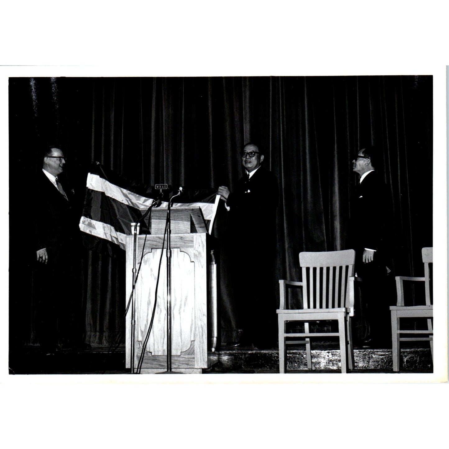 Sukich Nimmanahaeminda Thai Ambassador Flag Ceremony 1967 Original Photo B8